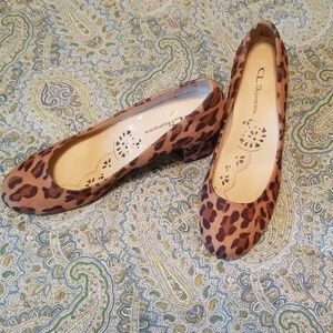 Chinese Laundry suade leopard pumps Sz 8